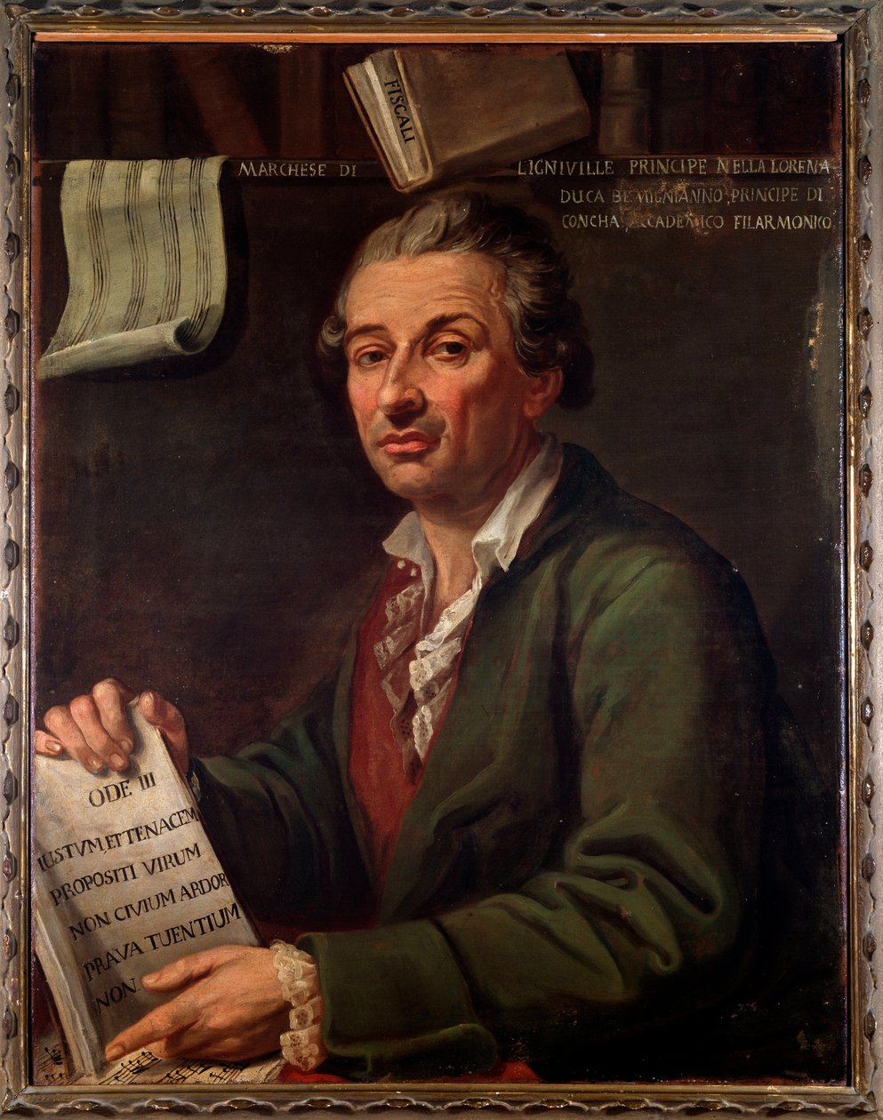 Pierre Eugene Francois, Ligniville márki portréja (Festmény alkotó: Angelo Crescimbeni