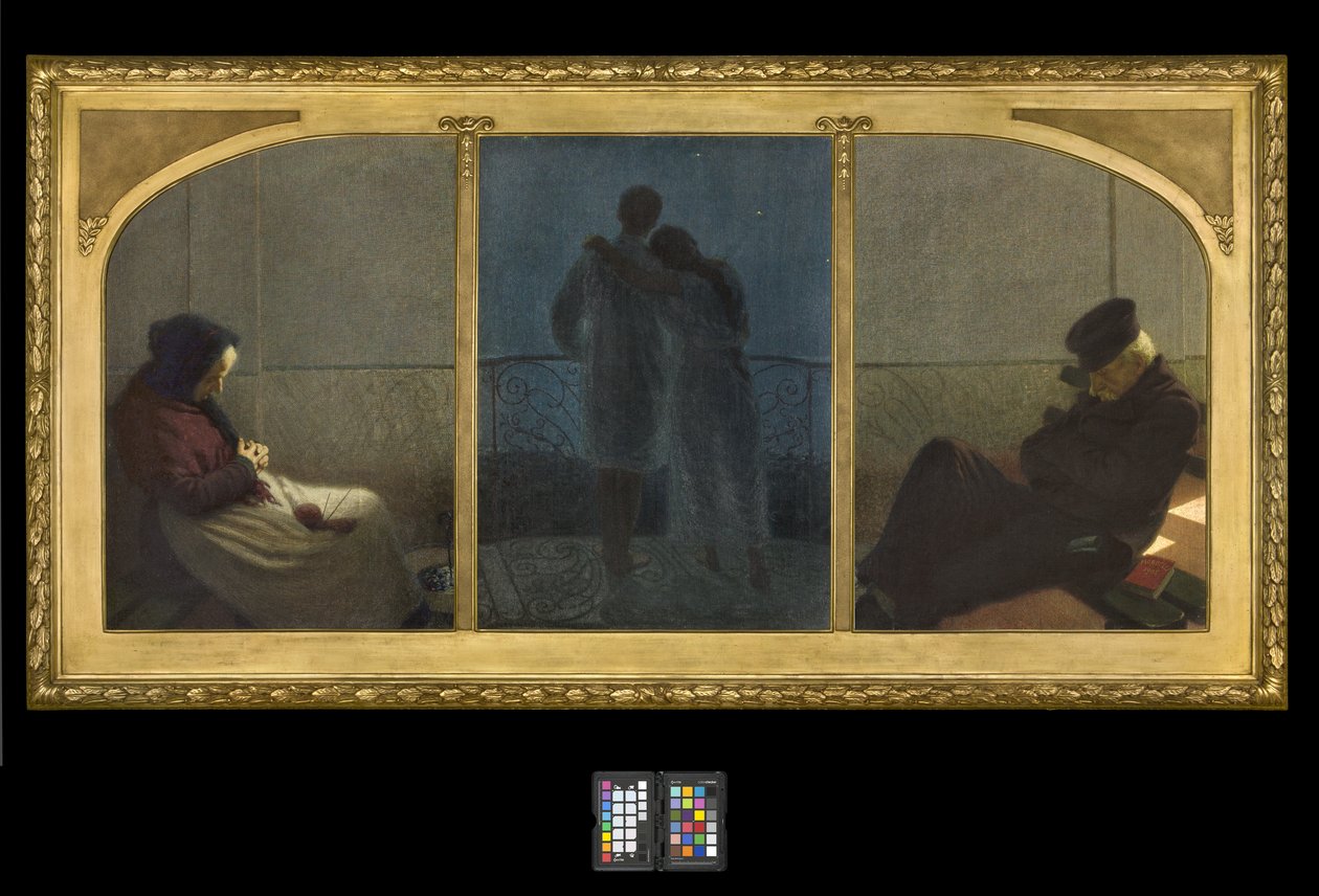 Álom és valóság között? alkotó: Angelo Morbelli