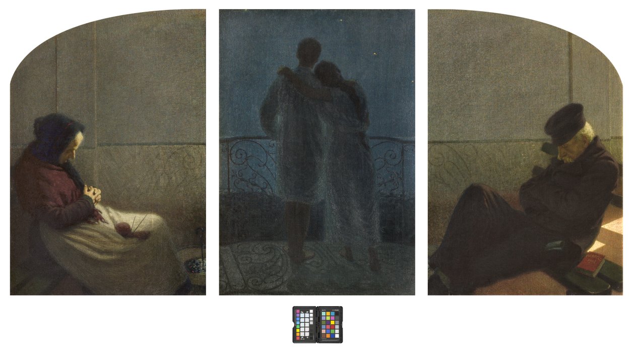 Álom és valóság között? alkotó: Angelo Morbelli