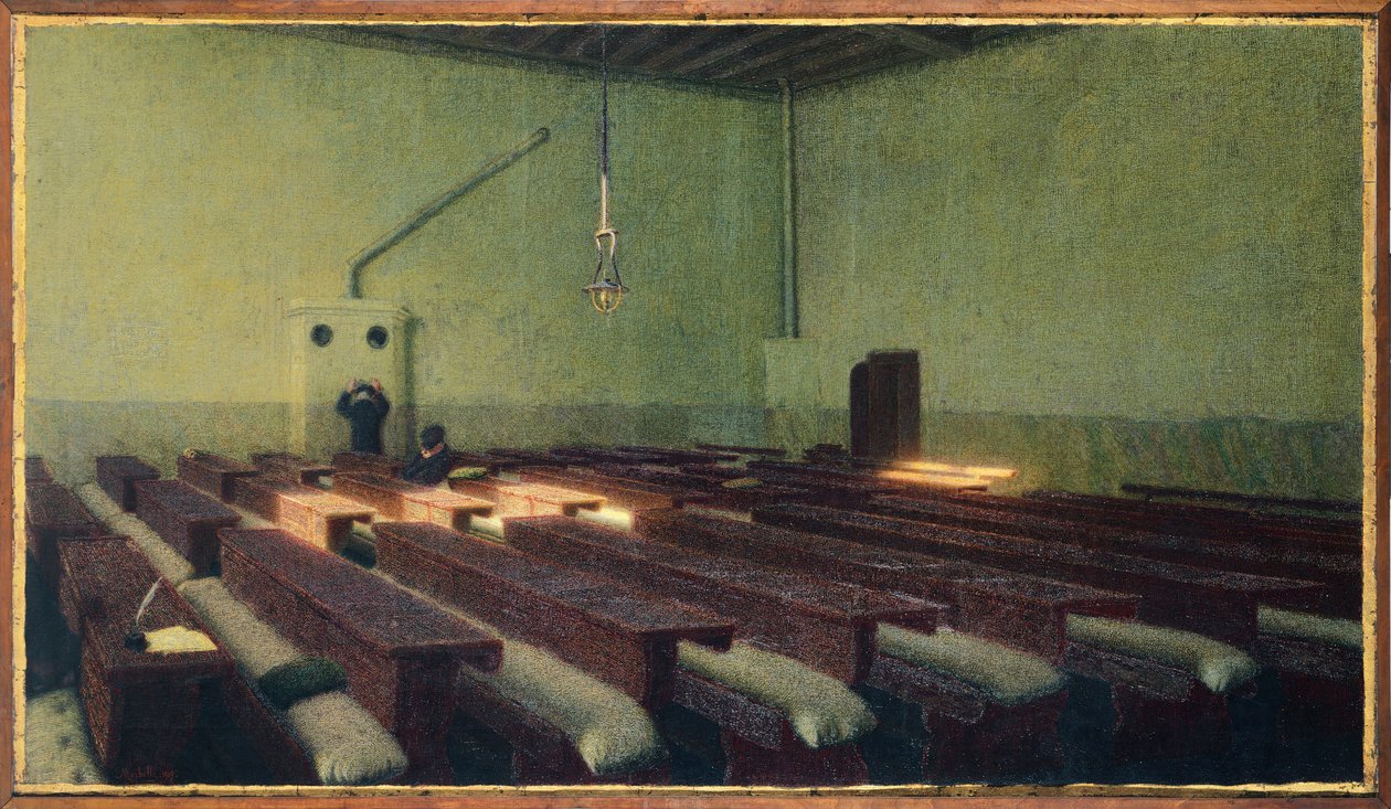Karácsony Pio Albergo Trivulzióban, Angelo Morbelli (1854-1919) alkotó: Angelo Morbelli