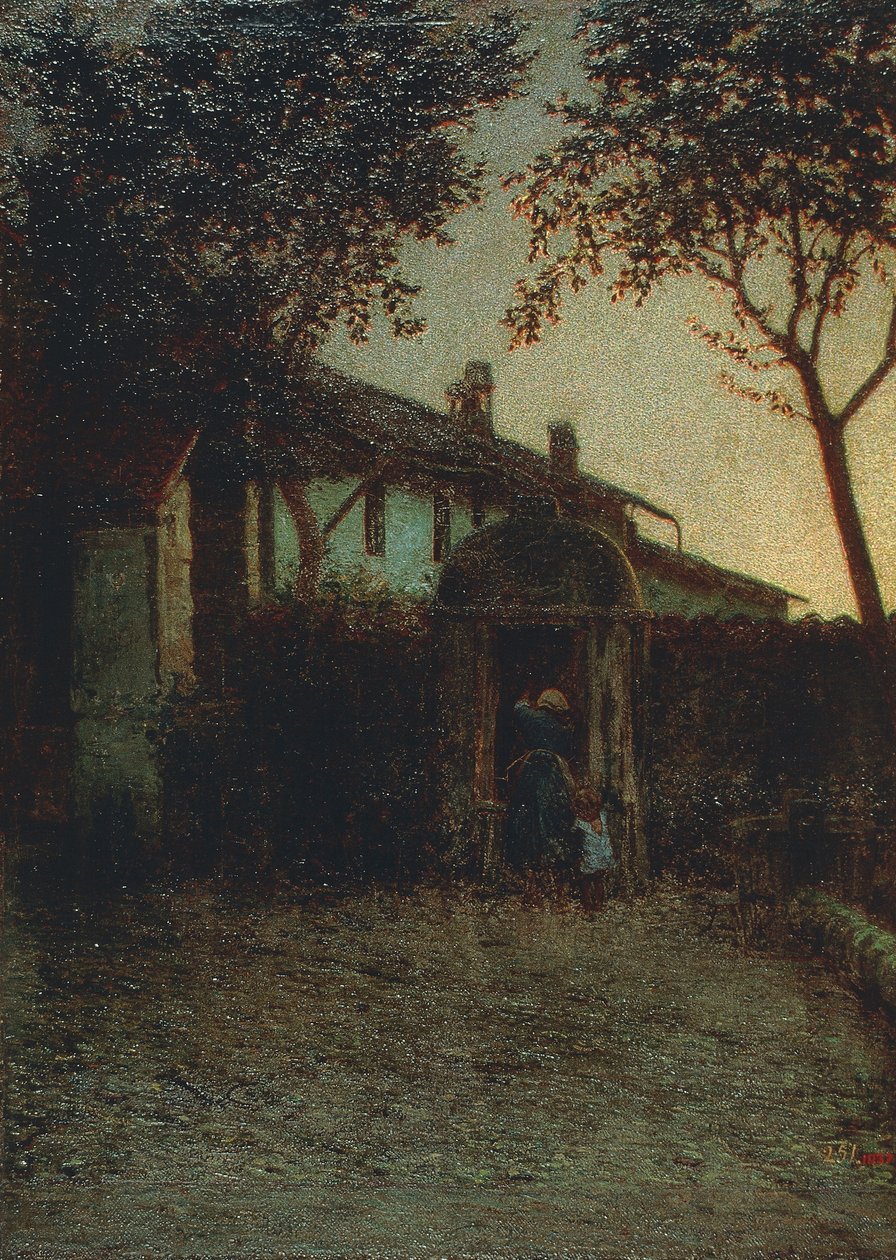 Hajnal, Angelo Morbelli alkotó: Angelo Morbelli