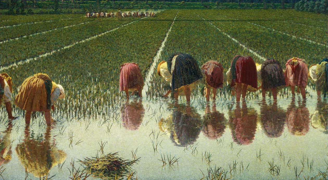 Nyolcvan fillérért, Angelo Morbelli (1853-1919), Olaj, vászon, 67,5x124,5 cm alkotó: Angelo Morbelli