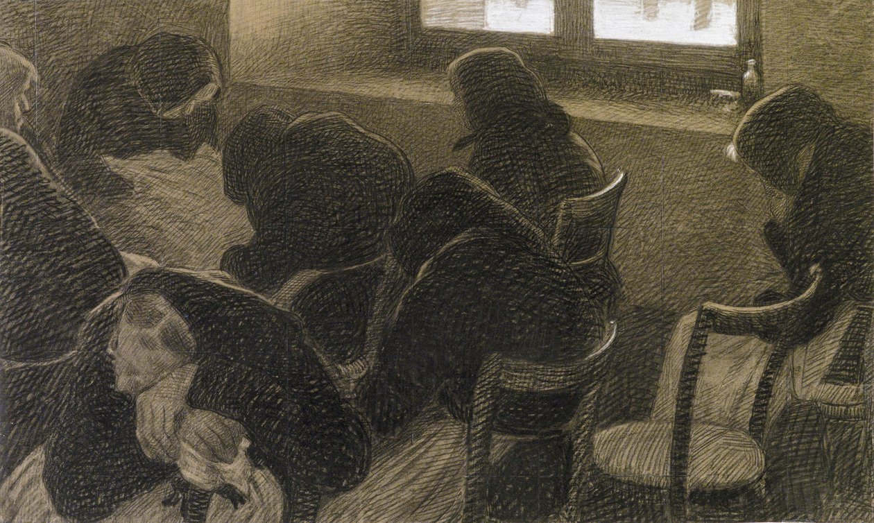 Téli szieszta, c. 1902. alkotó: Angelo Morbelli