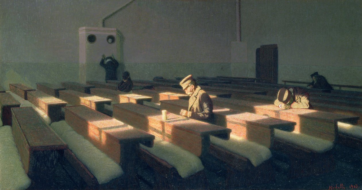 A hátrahagyottak karácsonya, 1903 alkotó: Angelo Morbelli