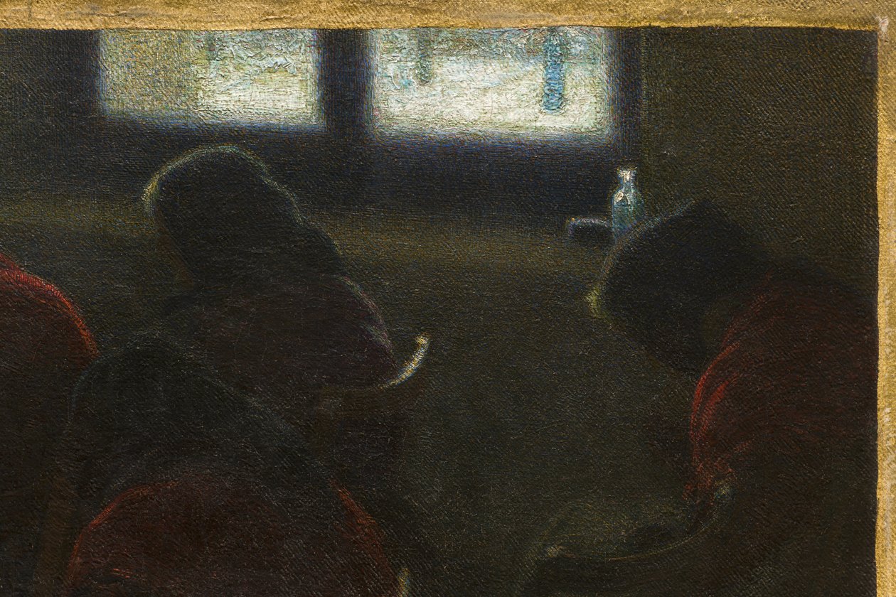 Téli szieszta, 1903 alkotó: Angelo Morbelli