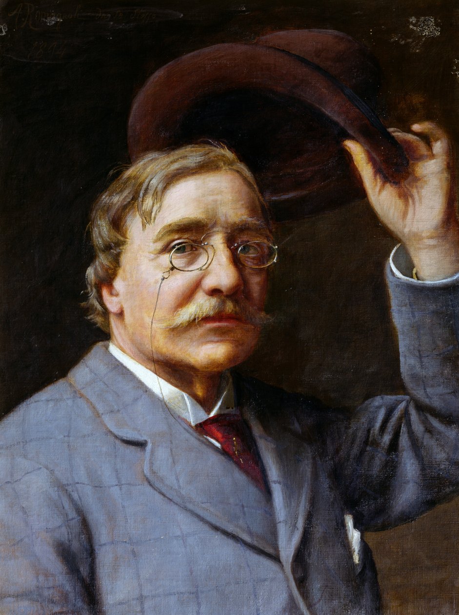 Angelo Romagnoli önarcképe (Firenze 1840-1897 után) alkotó: Angelo Romagnoli