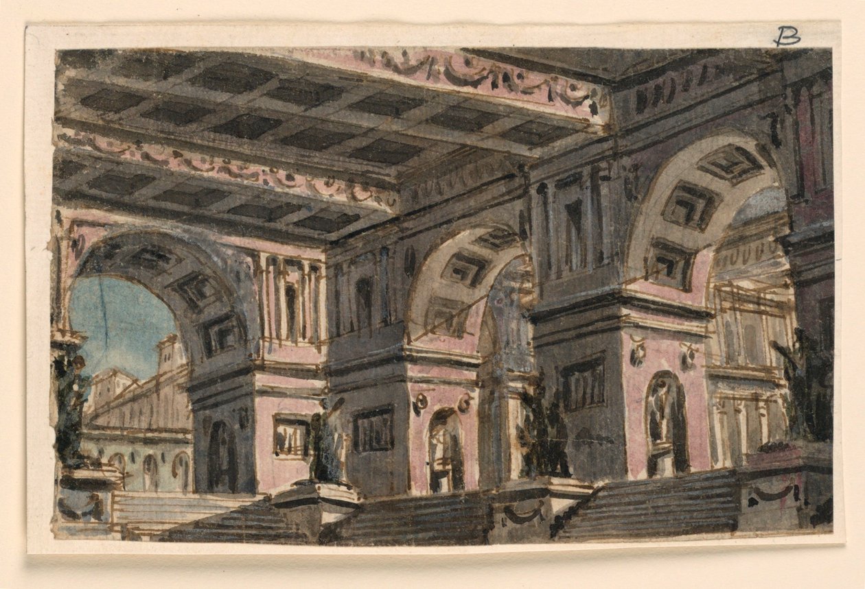 Színpadtervezés, Palotaátrium alkotó: Angelo Toselli