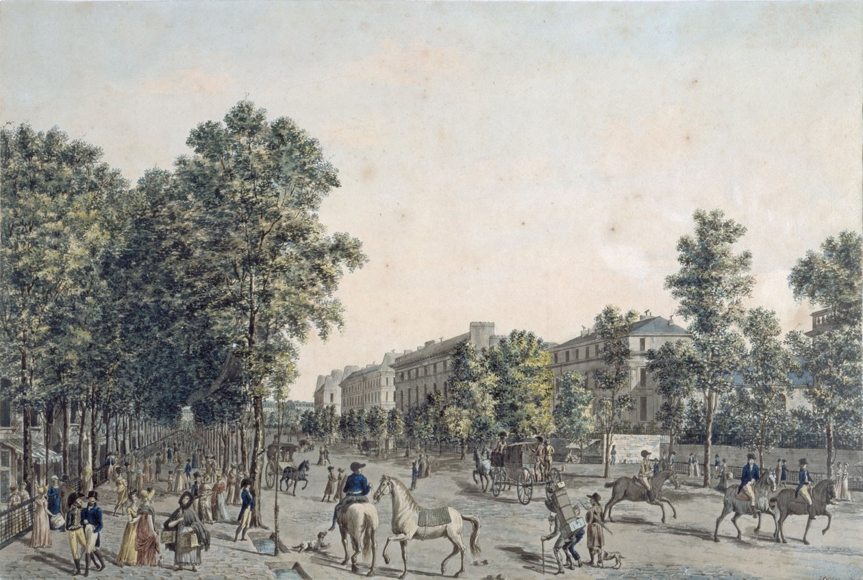 A Grands Boulevards 1804-ben alkotó: Angelo after Garbizza