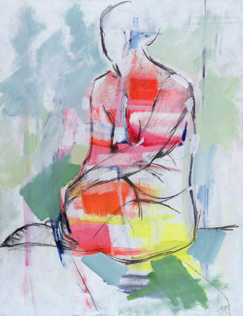 Ülő akt, 2010 alkotó: Angie Kenber