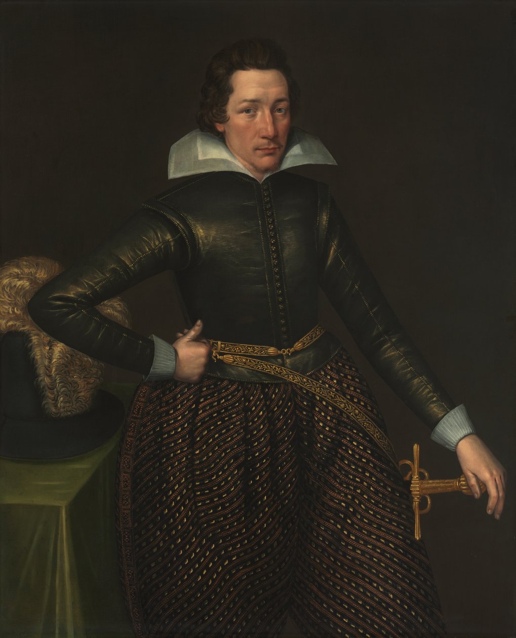 Férfiportré, 1610 körül (olaj, vászon) alkotó: Anglo Netherlands School