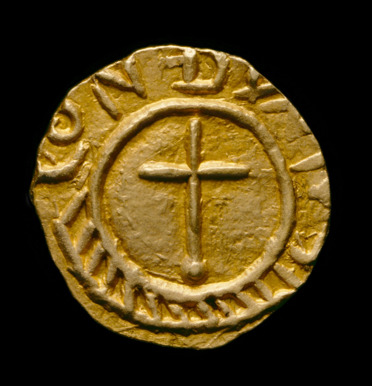 Crondall érme sz. 59, angolszász érme a Crondall-kincsből, Crondall, Hampshire (arany) alkotó: Anglo Saxon
