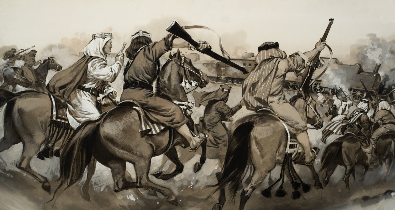 Arabok a törökök ellen (gouache, papír) alkotó: Angus McBride