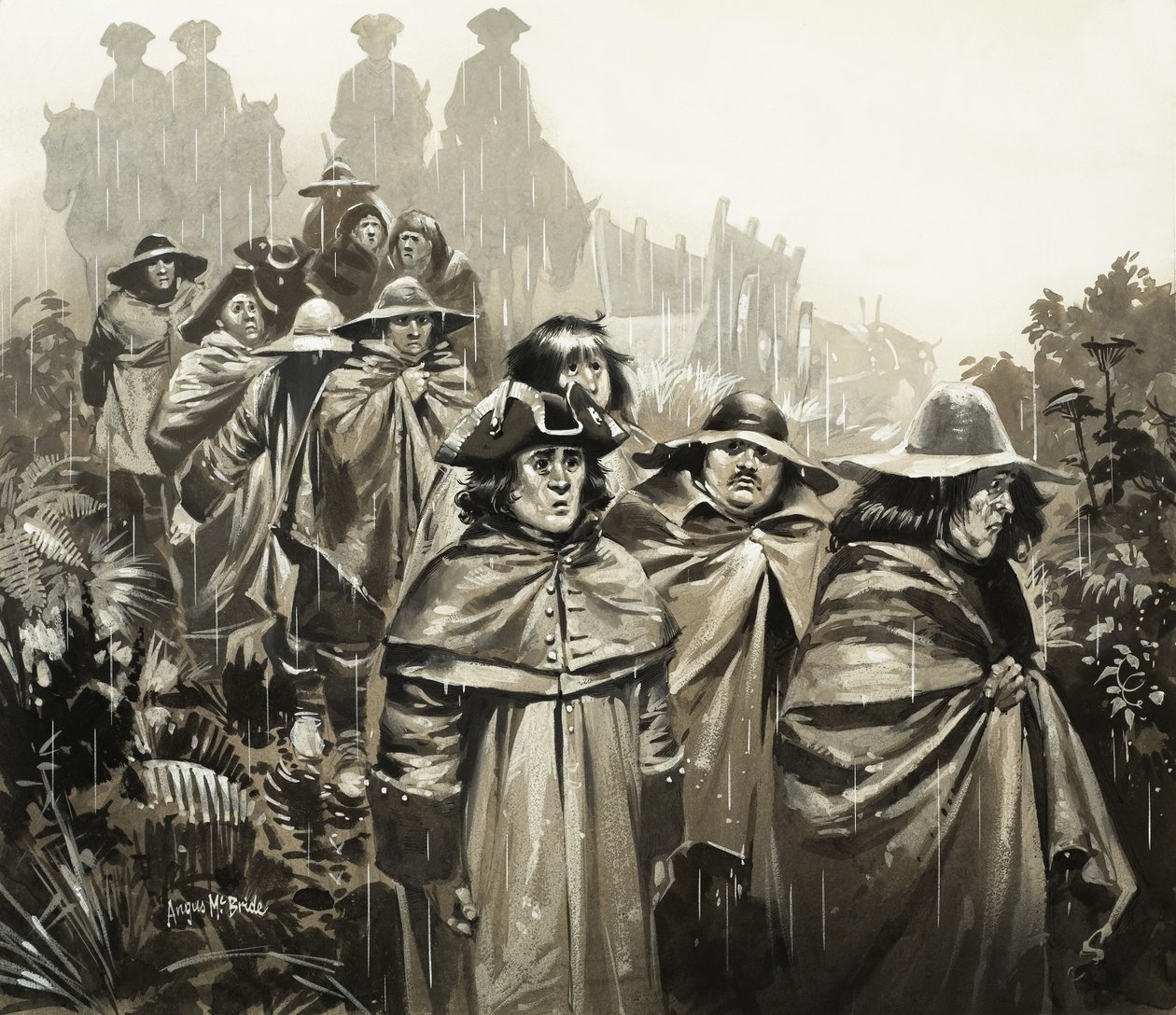 Férfiak az esőben alkotó: Angus McBride