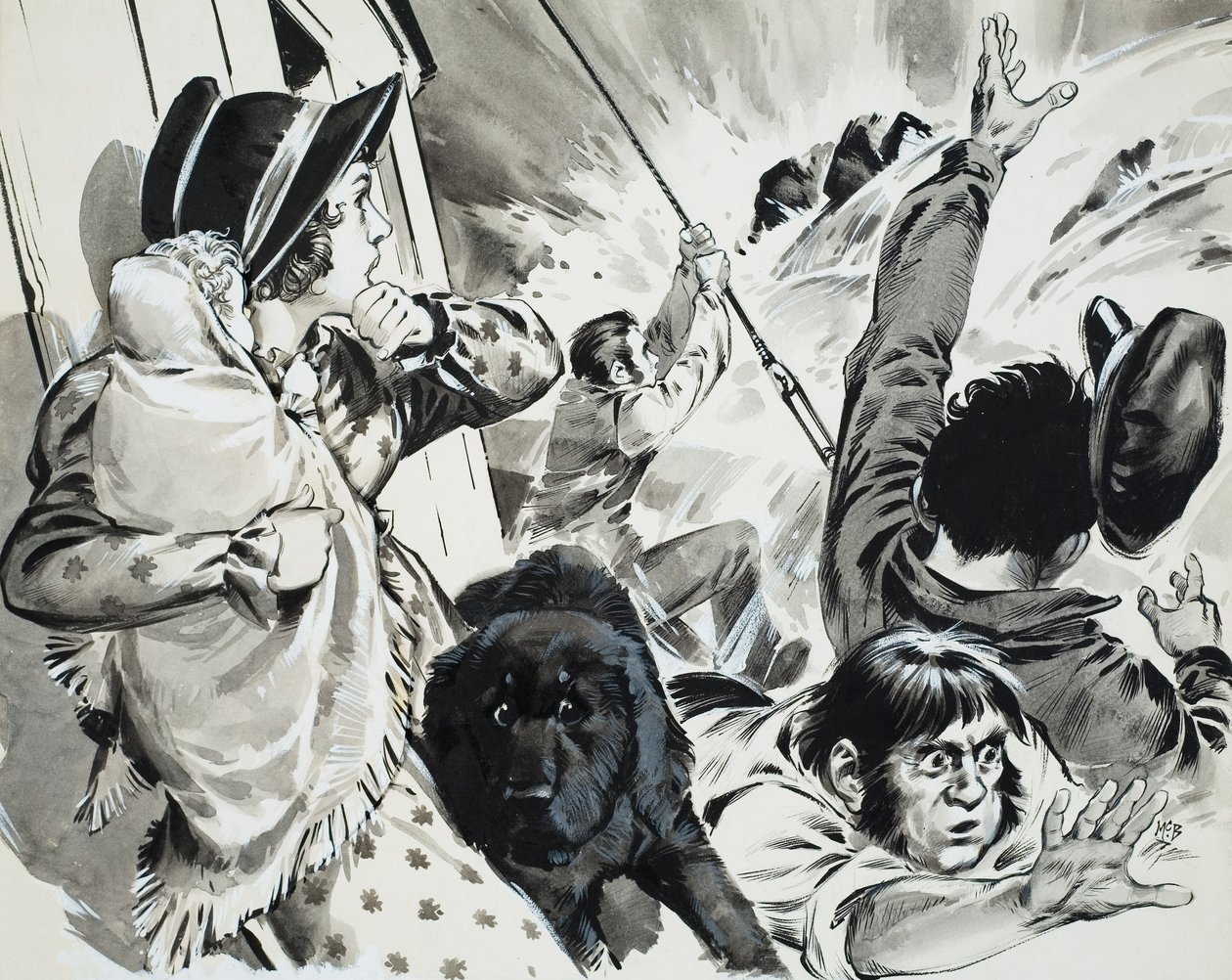 Mississippi Steamboat (gouache, papír) alkotó: Angus McBride