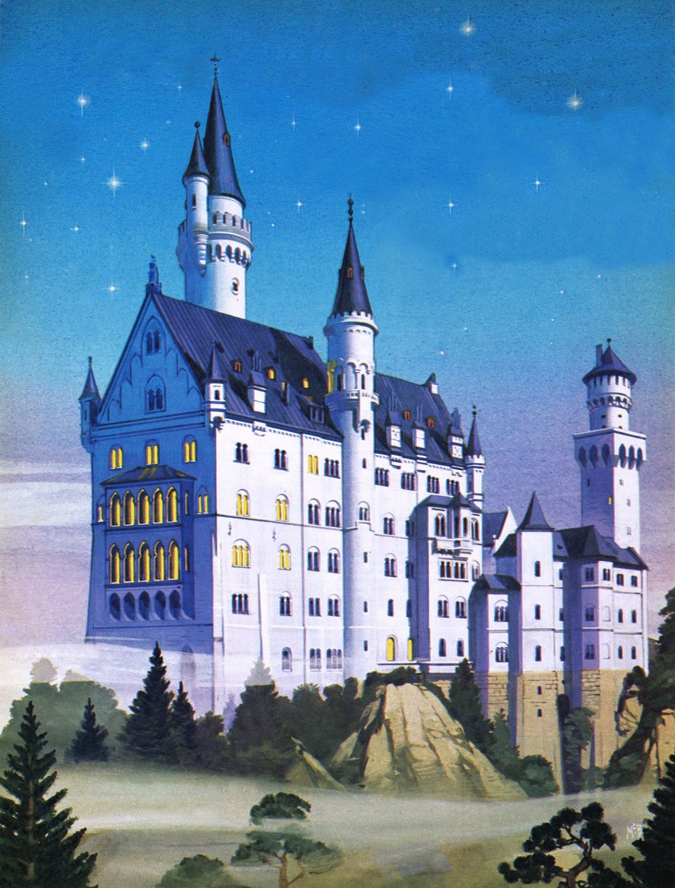 Neuschwanstein -- Egy "őrült" által épített mesebeli kastély alkotó: Angus McBride