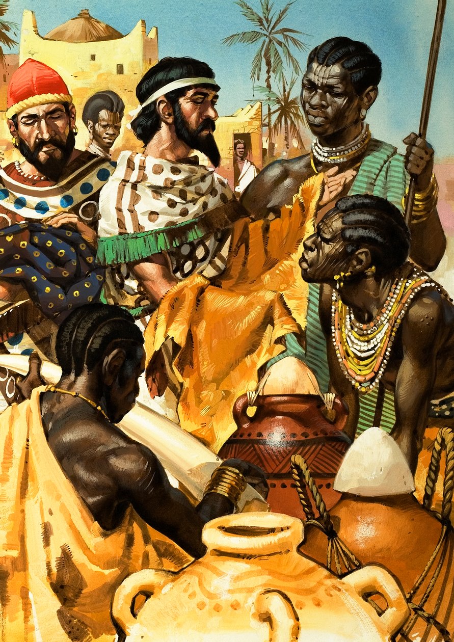 Föníciai kereskedők Afrikában alkotó: Angus McBride