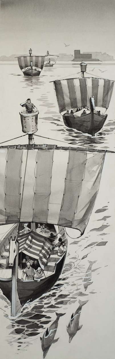Föníciaiak (gouache, papír) alkotó: Angus McBride