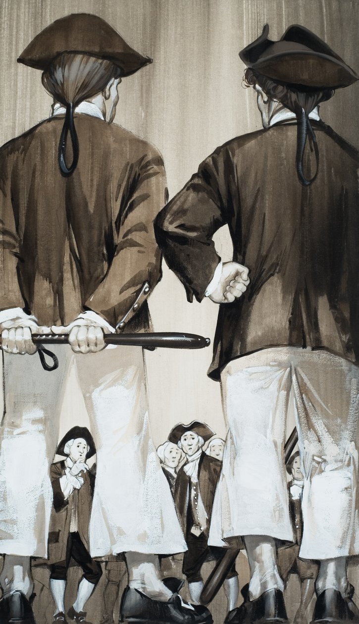 Press Gang (gouache, papír) alkotó: Angus McBride