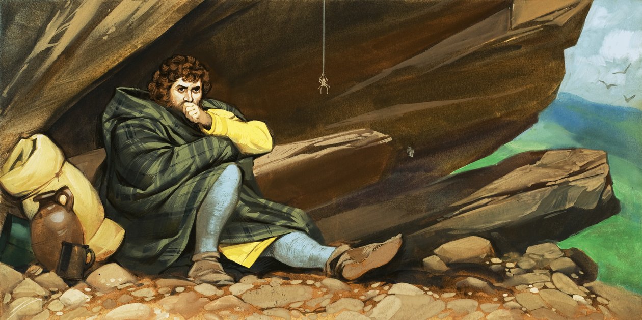 Robert Bruce és a pók alkotó: Angus McBride