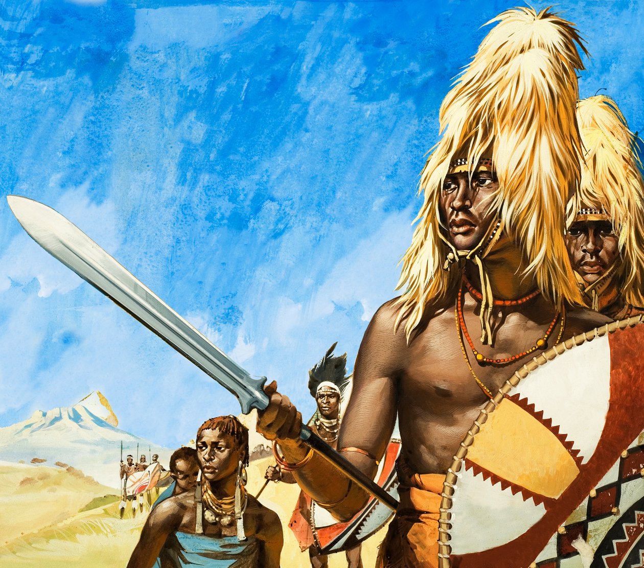 Az afrikai maszáj törzs alkotó: Angus McBride