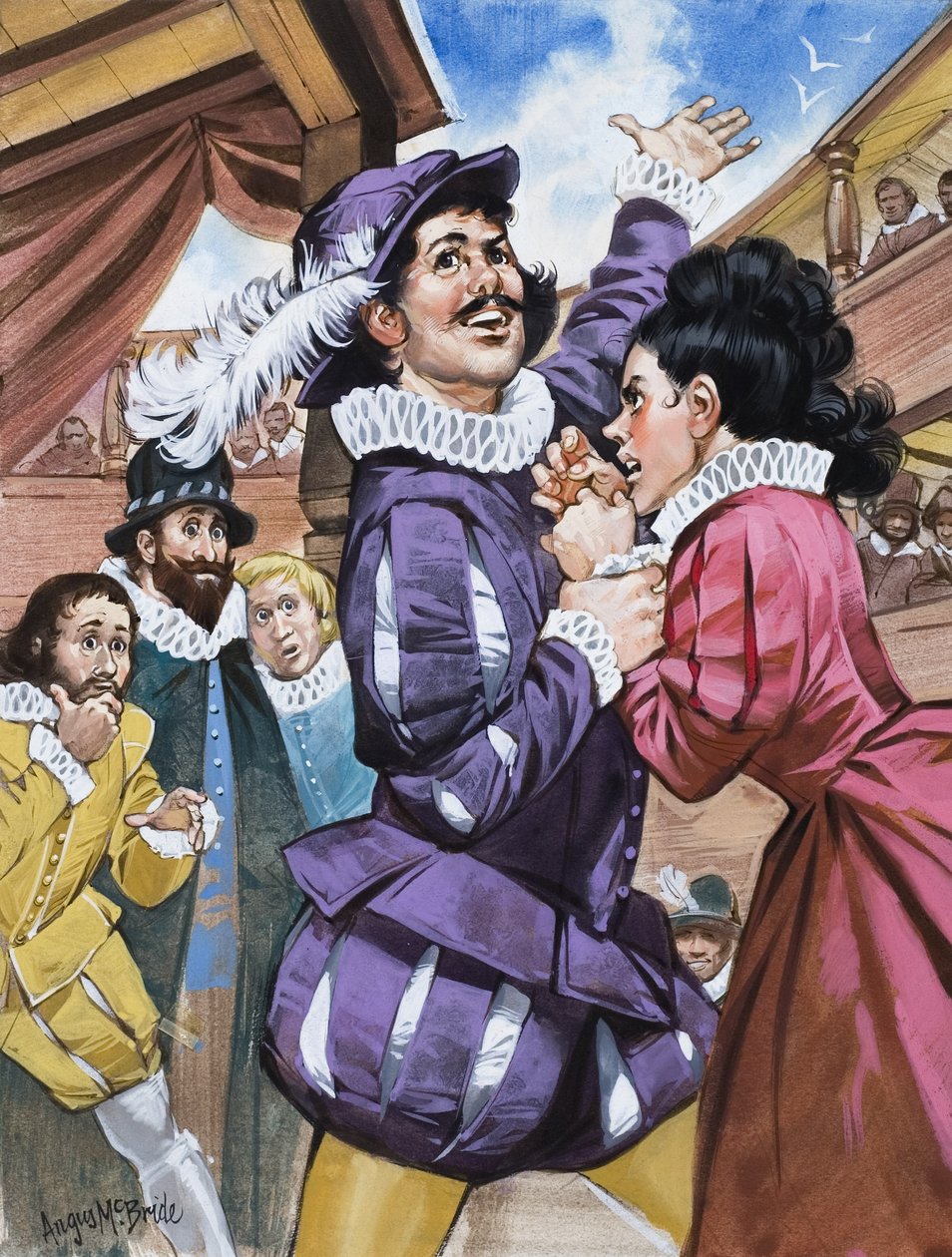 William Shakespeare: A cickányok megszelídítése (gouache, papír) alkotó: Angus McBride