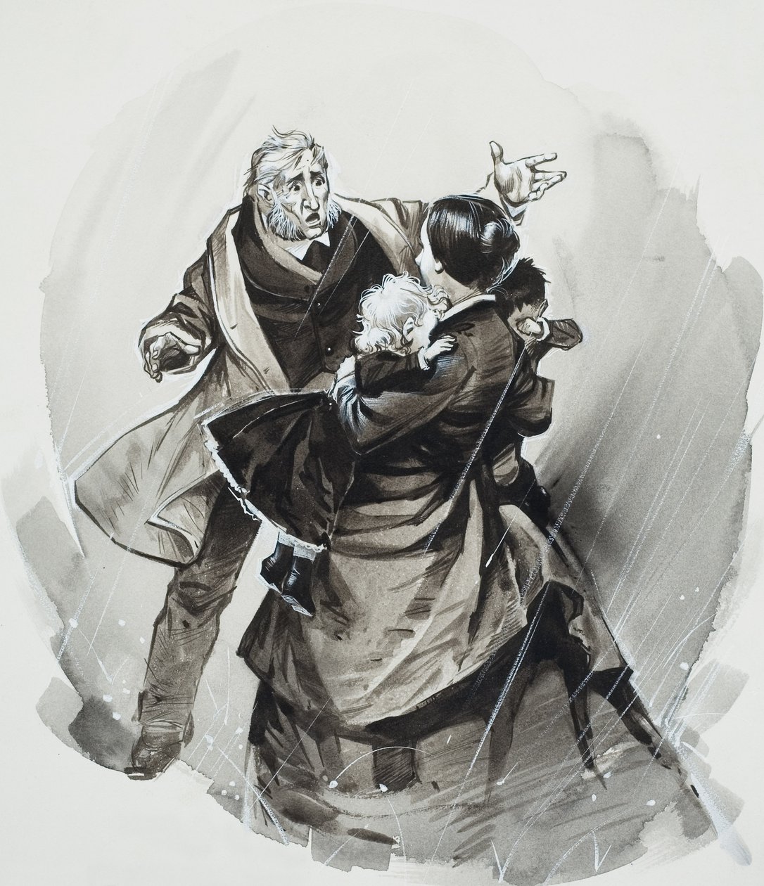 "Hol vannak a többiek" (gouache, papír) alkotó: Angus McBride
