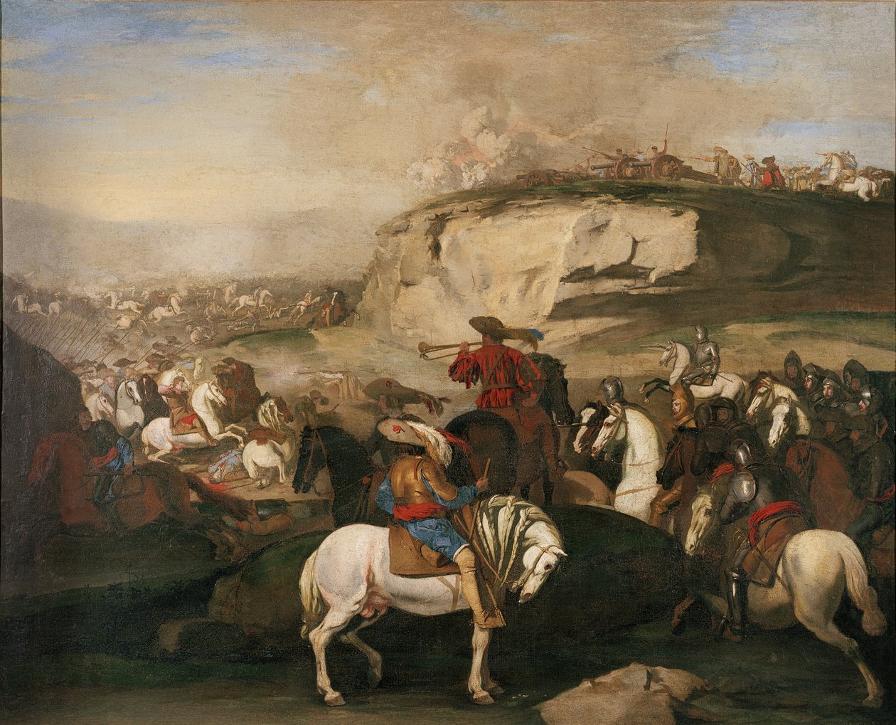 Csatajelenet, 1630-39 körül alkotó: Aniello Falcone