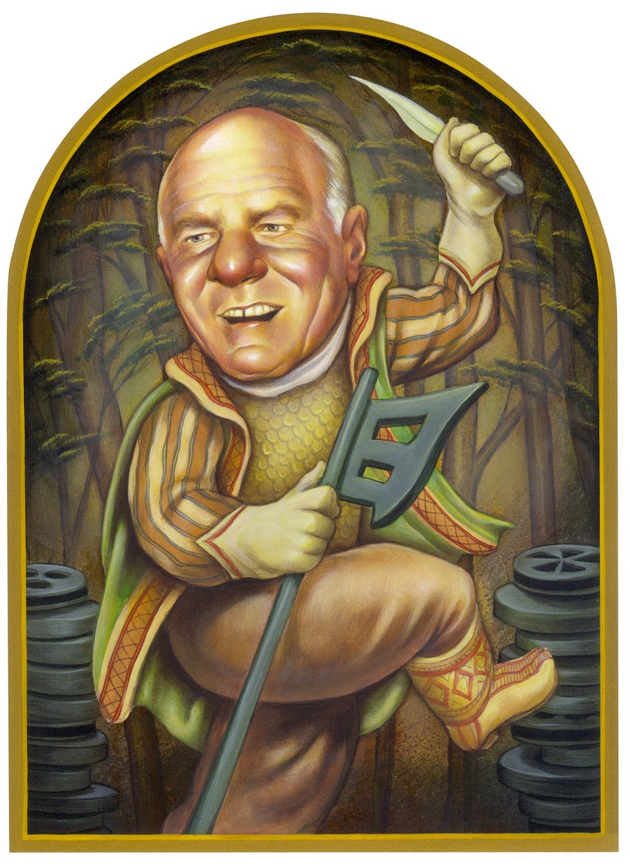 Barry Diller, 2002 (akril, illusztrációs karton) alkotó: Anita Kunz