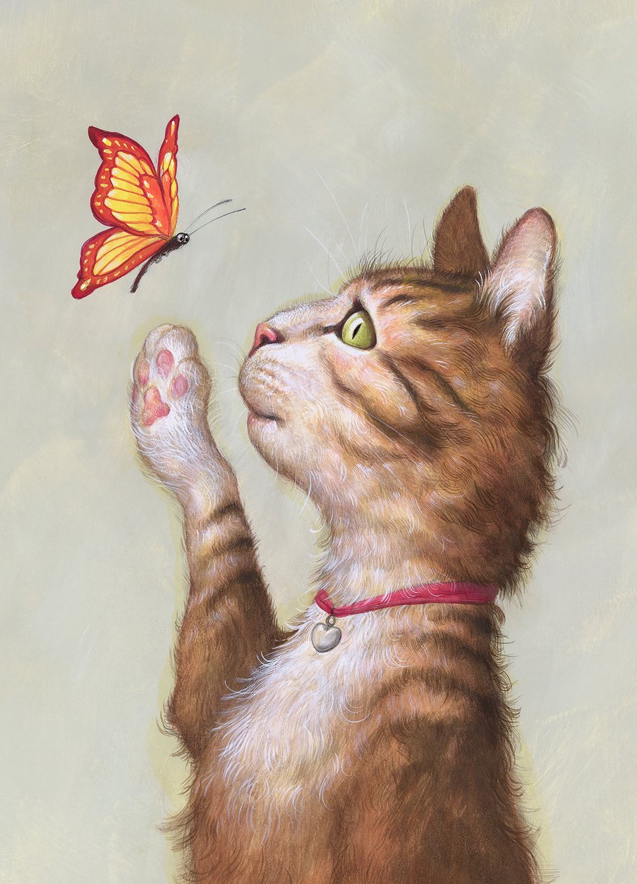 Eustace Tabby, 2019 (akril, illusztrációs karton, kiadatlan) alkotó: Anita Kunz