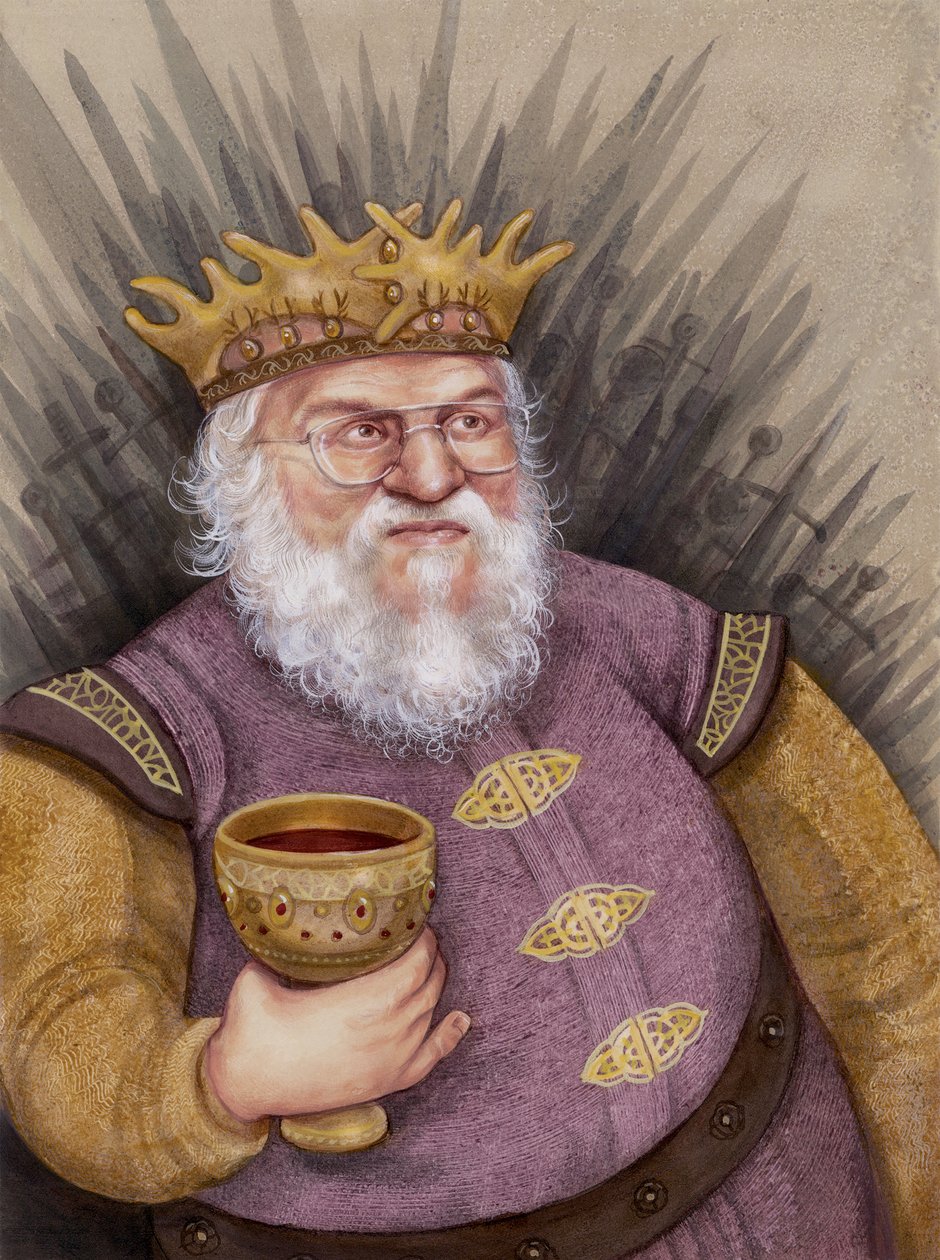 George RR Martin, 2011 (akril, illusztrációs karton) alkotó: Anita Kunz
