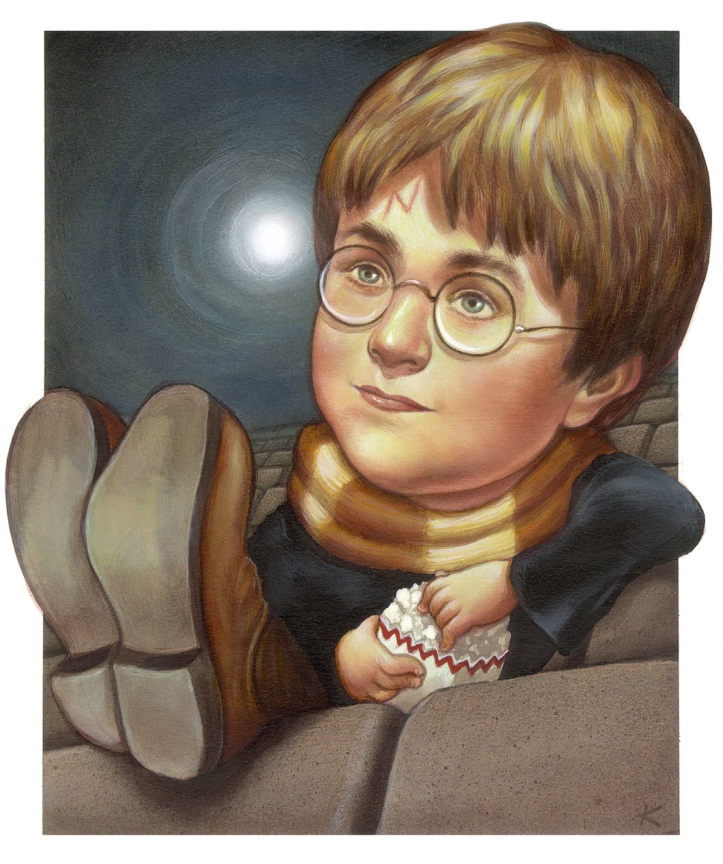 Harry Potter, 2001 (akril, illusztrációs karton) alkotó: Anita Kunz