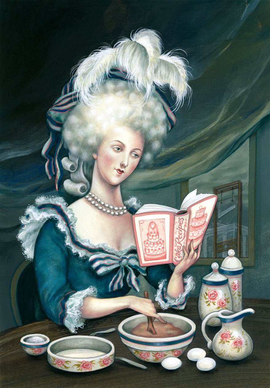 Let them eat cake, 2015 (akril, illusztrációs karton, kiadatlan) alkotó: Anita Kunz