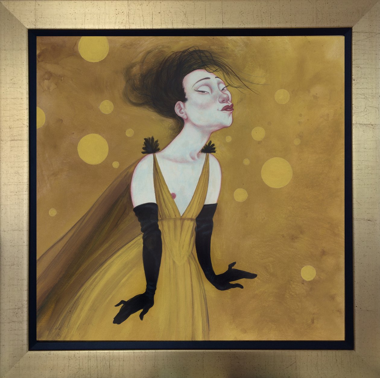 Moulin Rouge Madame, 2019 (akrilfesték illusztrációs kartonra) alkotó: Anita Kunz