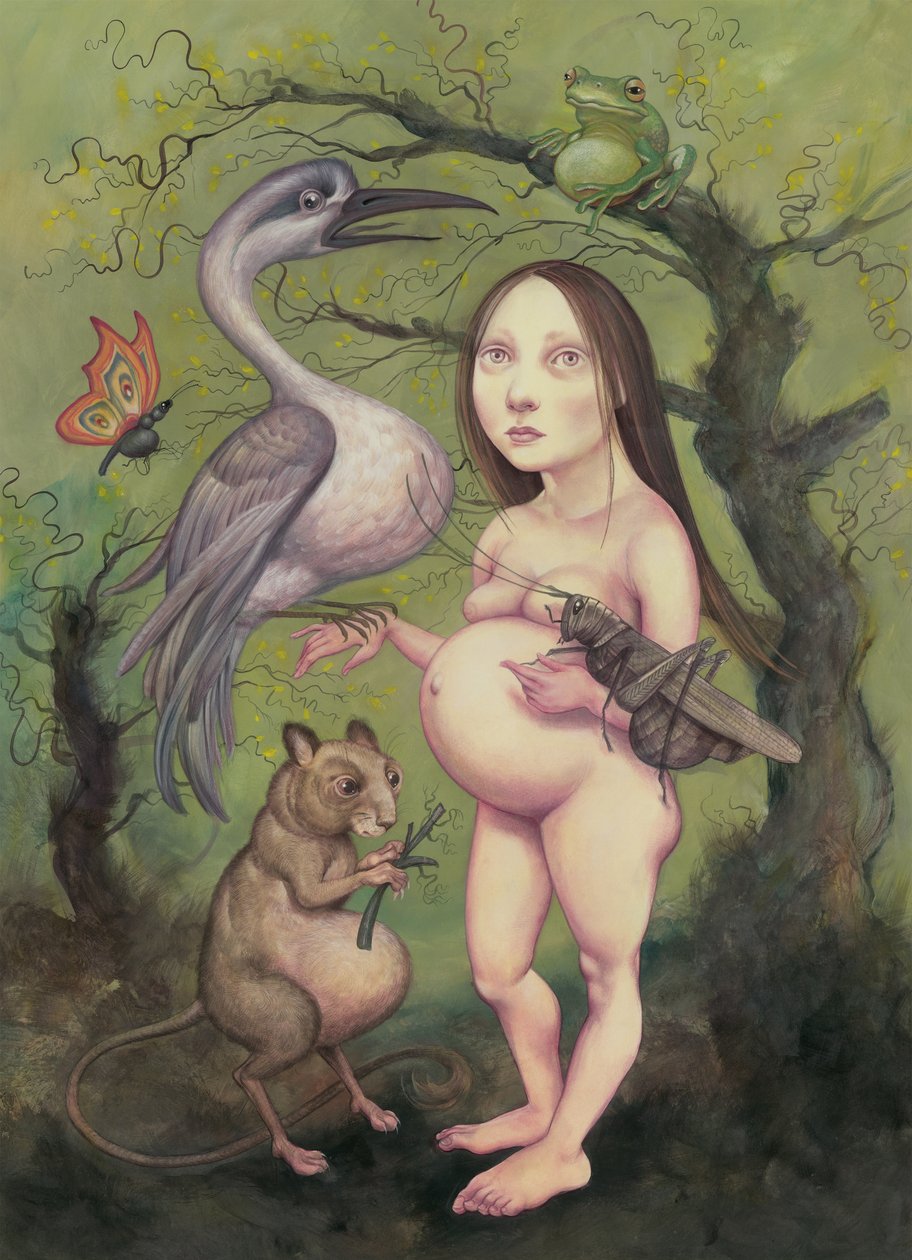 Tavasz, 2013 (akrilfesték illusztrációs kartonra) alkotó: Anita Kunz