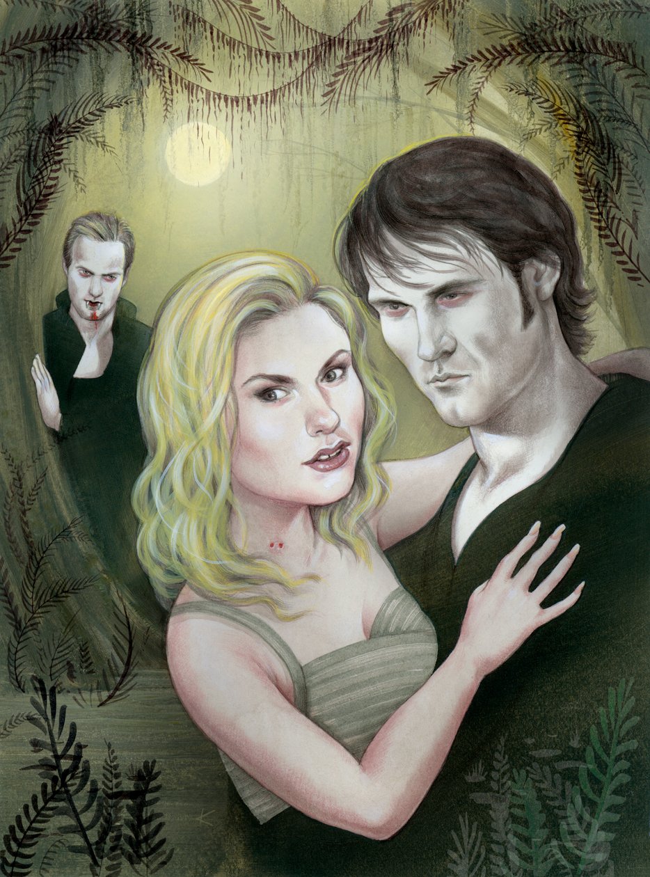 True Blood, 2009 (akril, illusztrációs karton) alkotó: Anita Kunz