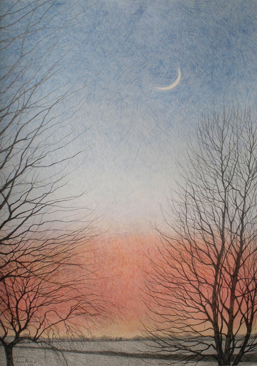 Kora este, 2010 (színes ceruza papíron) alkotó: Anna Phillips