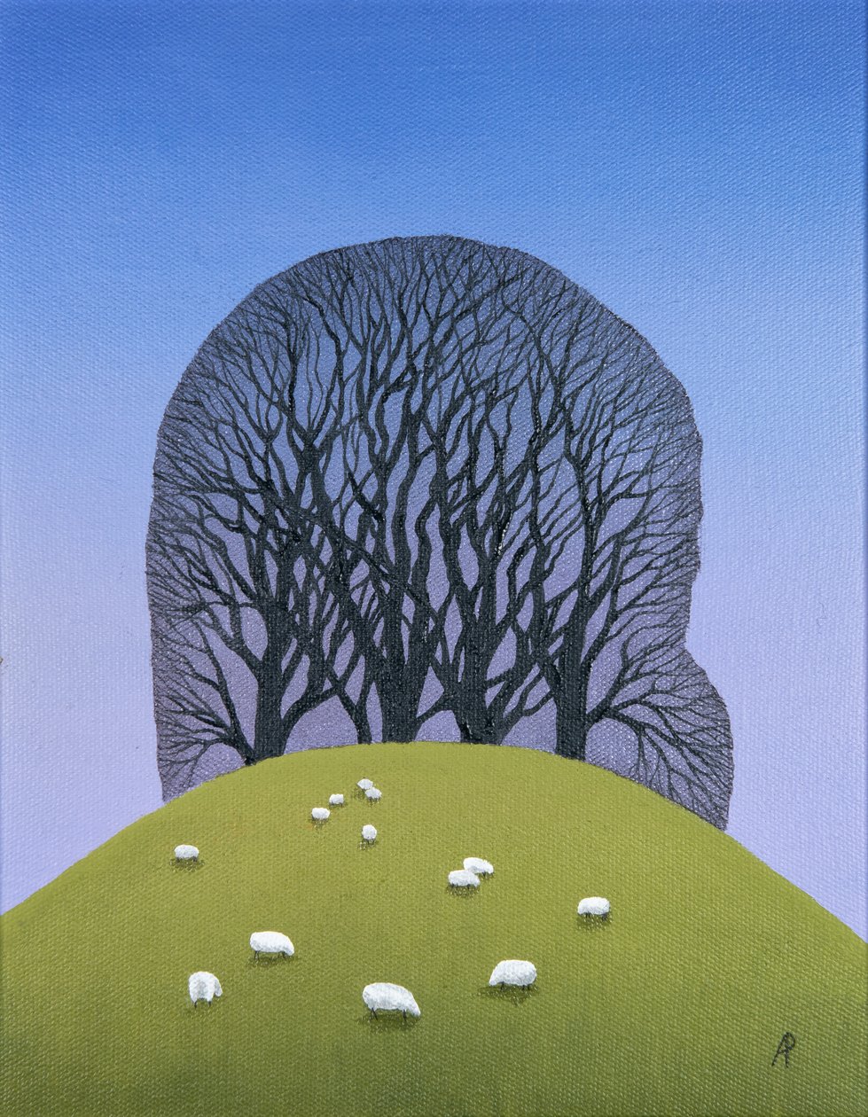 Dombtető juhokkal, 2017 alkotó: Anna Phillips