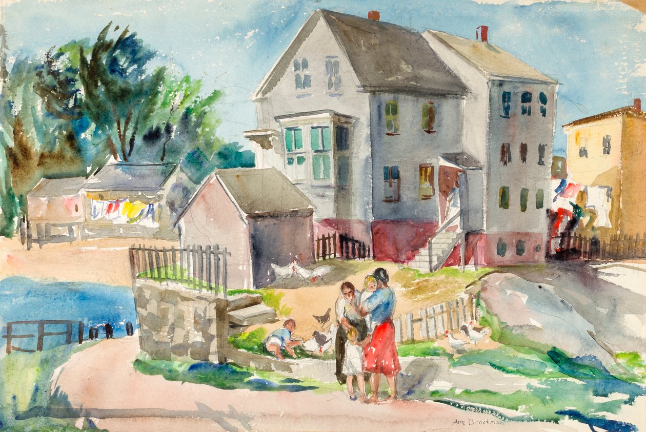 Táj, kb. 1943. alkotó: Ann Brockman