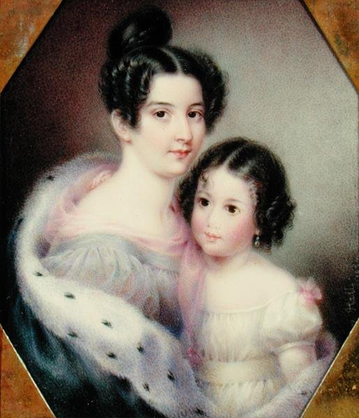 Mrs. Charles Alexander Clinton (Ann Hone) és lánya alkotó: Ann Hall