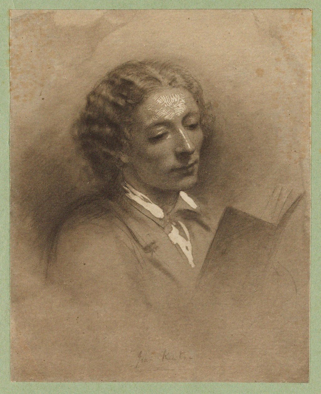 John Keats költő portréja 1795-1821. alkotó: Ann Mary Newton