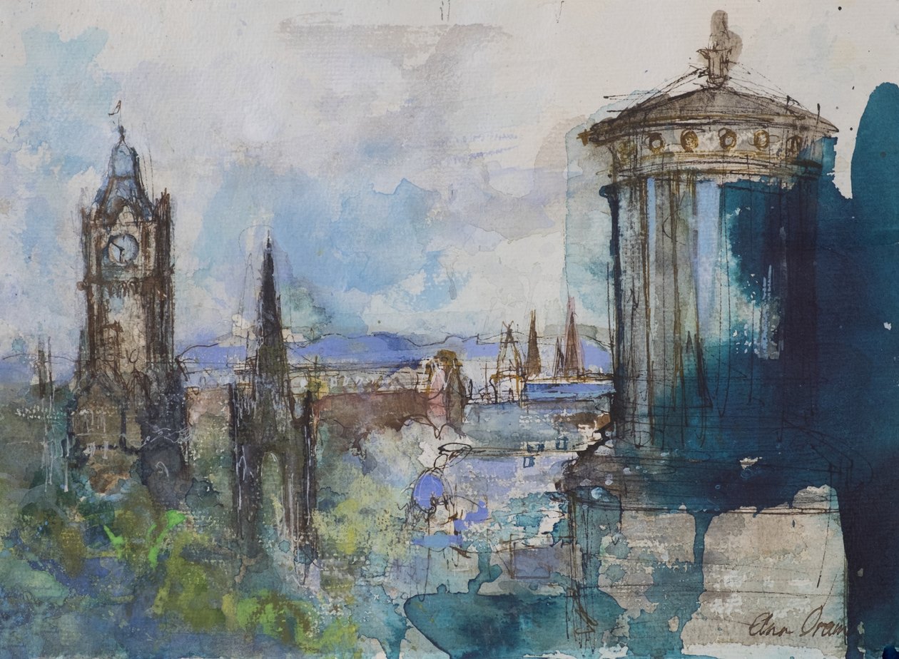 Az Edinburgh állambeli Calton Hillből alkotó: Ann Oram