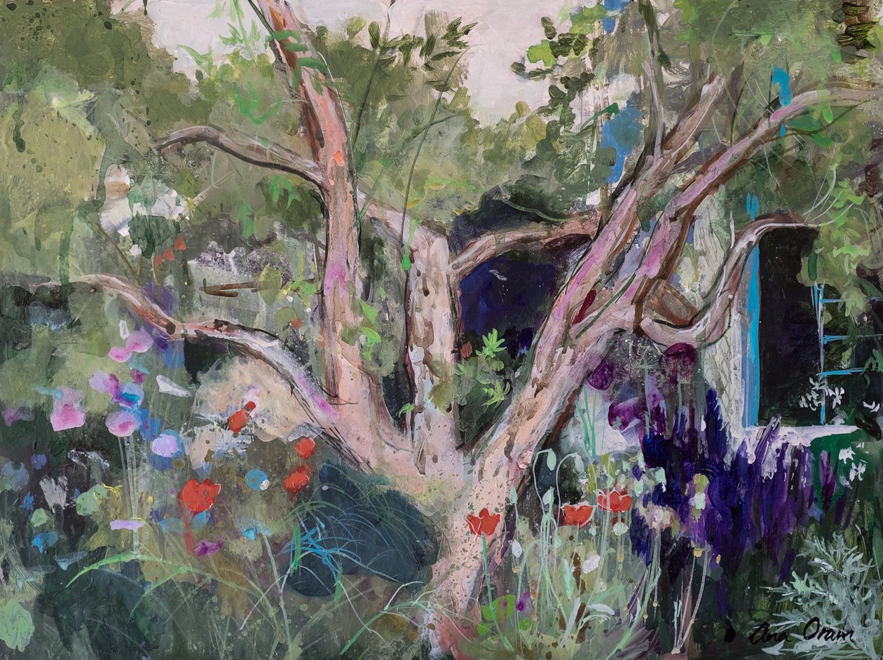 Mediterrán kert, 2019 (akril) alkotó: Ann Oram