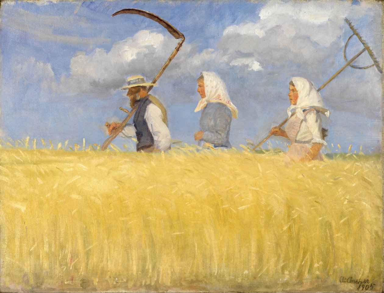 Aratók alkotó: Anna Ancher