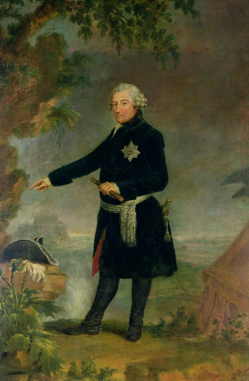 Nagy Frigyes (1712-86) portréja, 1772 alkotó: Anna Dorothea Therbusch