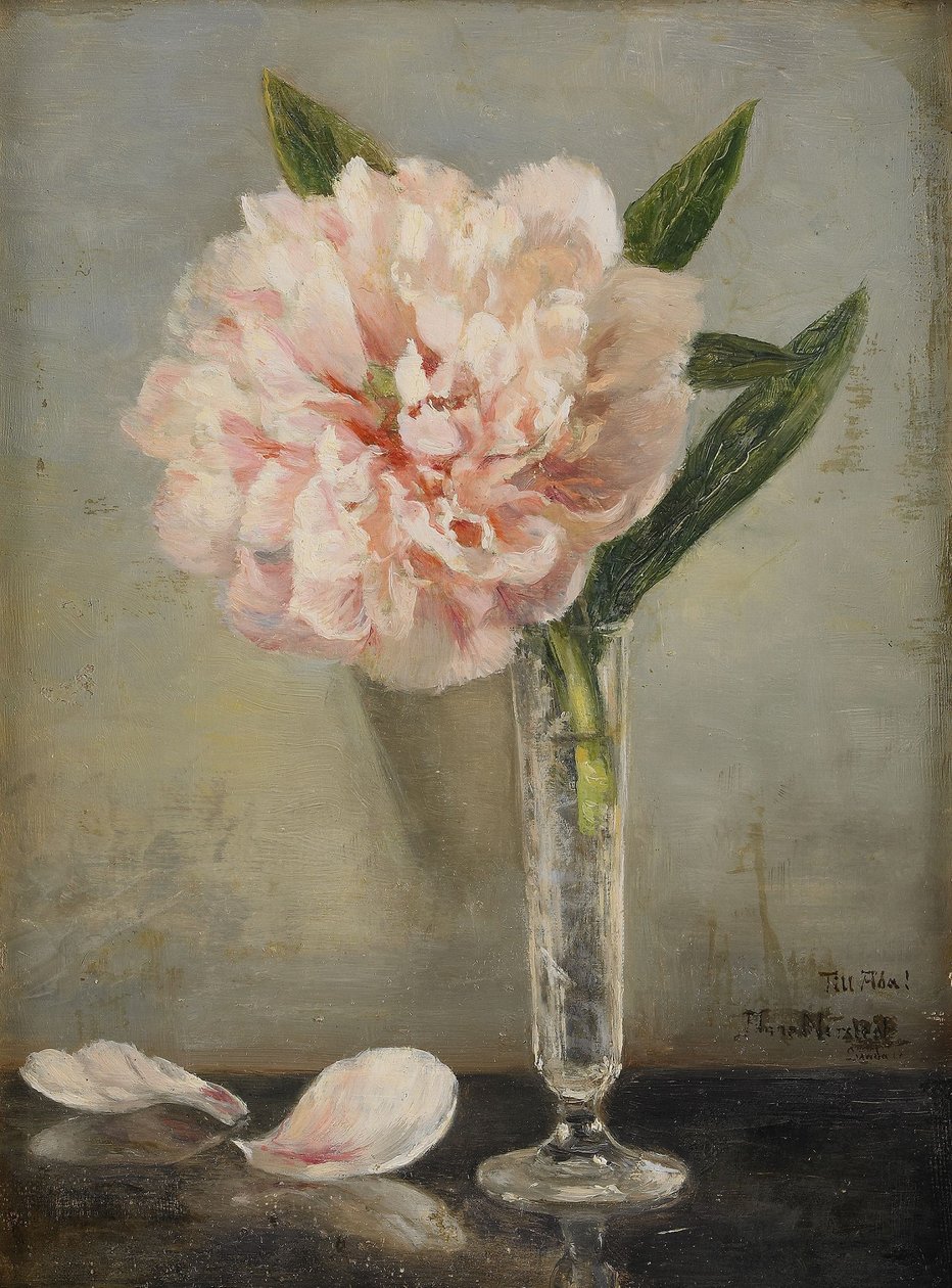 Csendélet bazsarózsával alkotó: Anna Munthe Norstedt