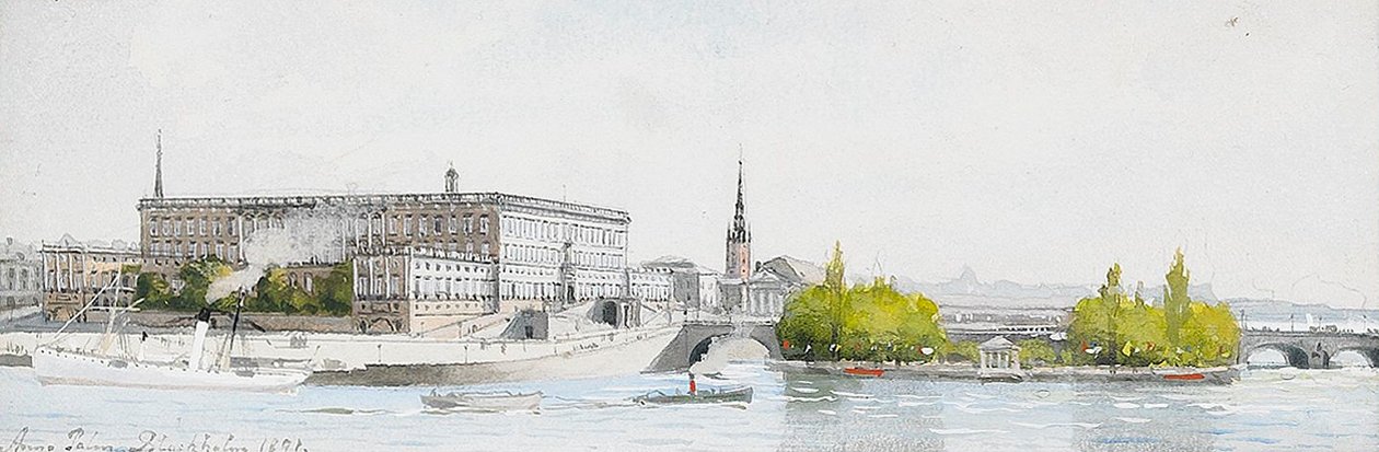 Kilátás Stockholm várára alkotó: Anna Palm de Rosa