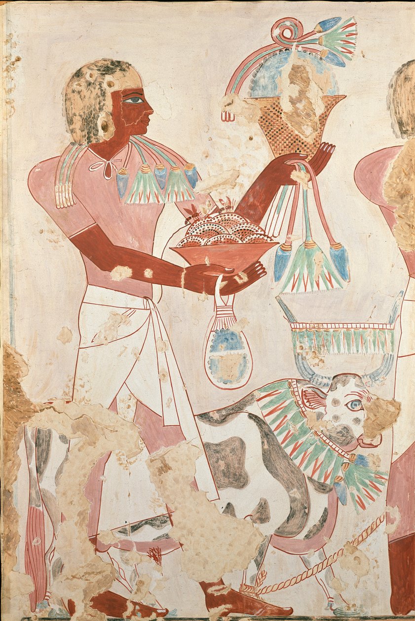 Falfestmény másolata Thénro 101. magánsírjából, Théba I, 1, 214-215, XX. alkotó: Anna