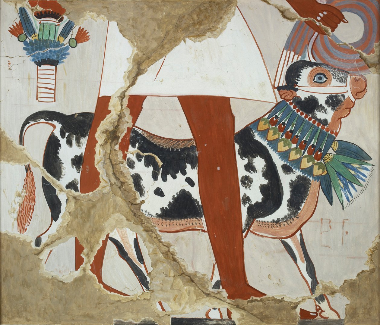 Falfestmény másolata Heqareshu 226. magánsírjából, Théba I, 1, 327, XX. század alkotó: Anna