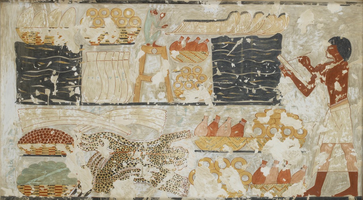 Falfestmény másolata, Rekhmire 100. magánsírja, Théba, XX. alkotó: Anna