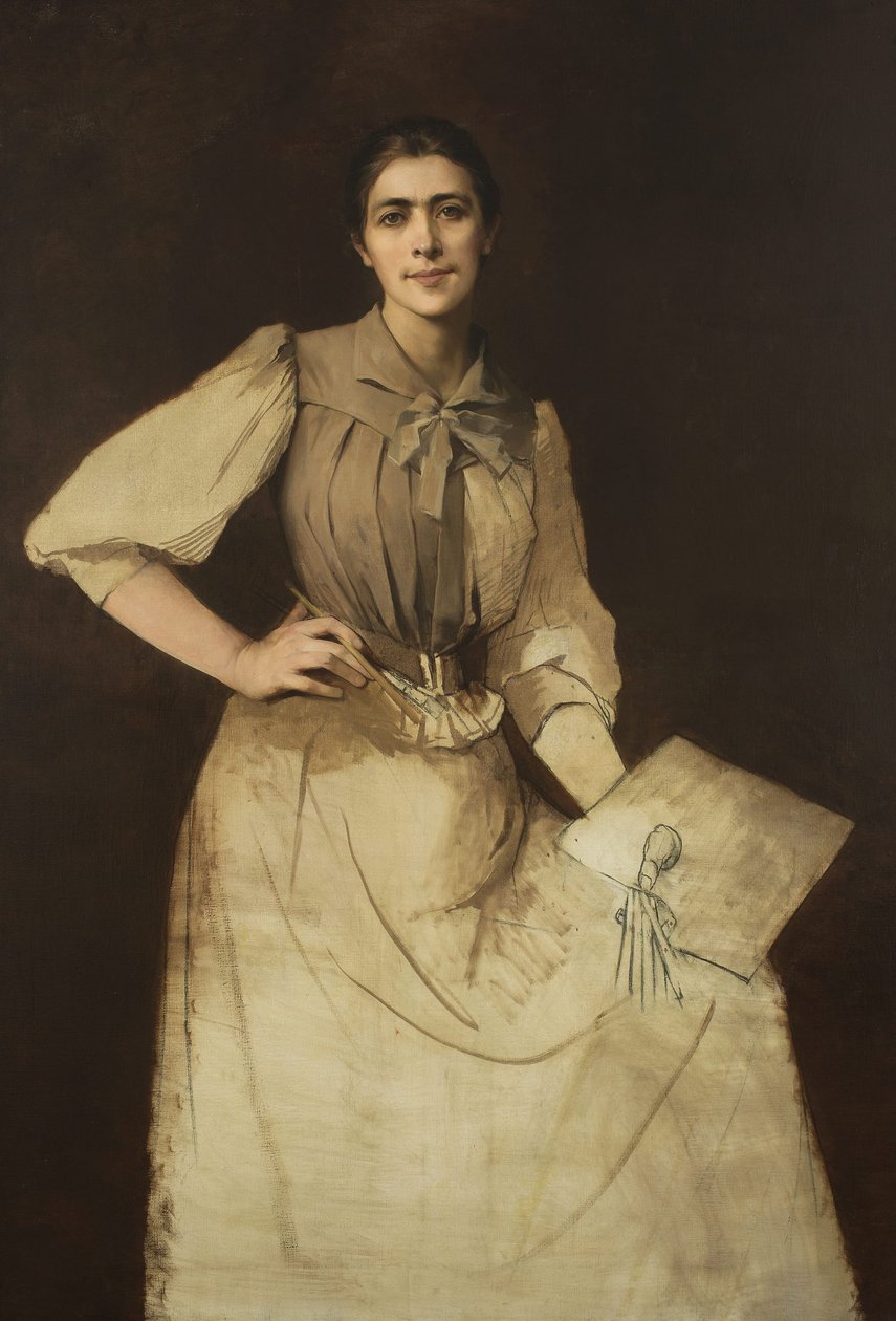 Önarckép /befejezetlen/ alkotó: Anna Bilińska Bohdanowicz
